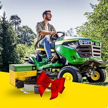 Perkant John Deere vejų traktoriuką - aptarnavimo rinkinys dovanų