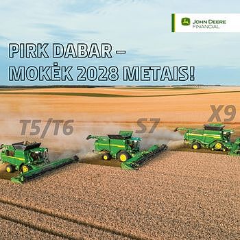 Pirk kombainą dabar – mokėk 2028 metais!