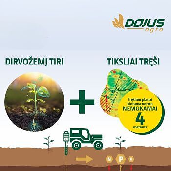 Dirvožemį tiri - tiksliai tręši!