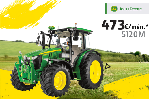 John Deere 5120M traktorius